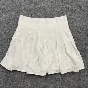 Outdoor Voices Skort Womens XS White Pleated Tennis Skirt Built In Shorts Gym